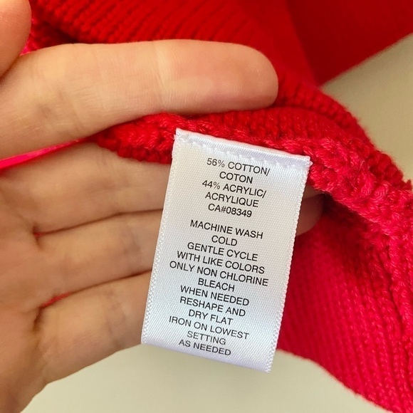 bandolino Chunky Knit Button Cardigan in Ruby Red | Small | EUC - Picture 8 of 10